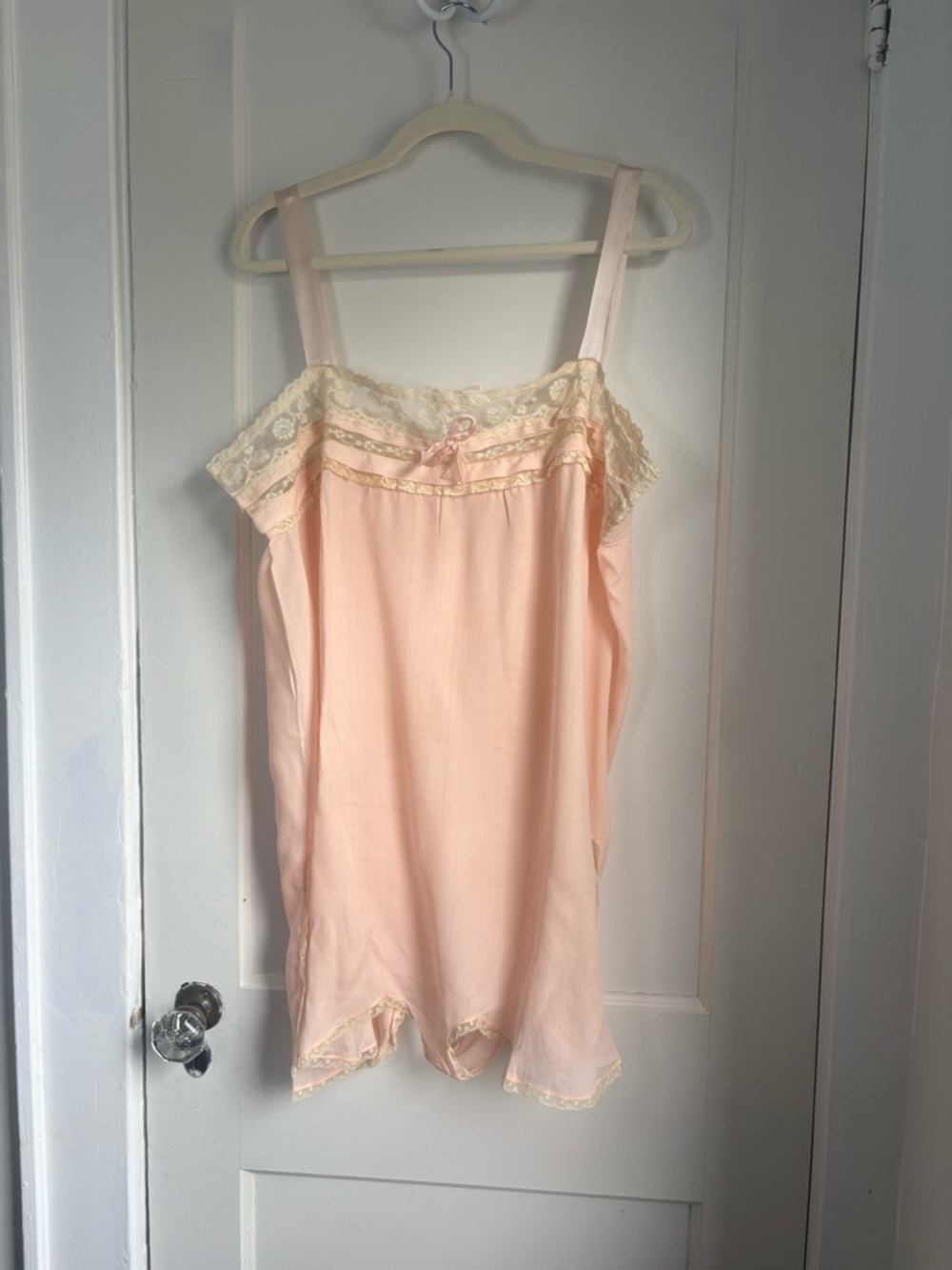 RARE Vtg Light Pink/Peach 1920s Step-In